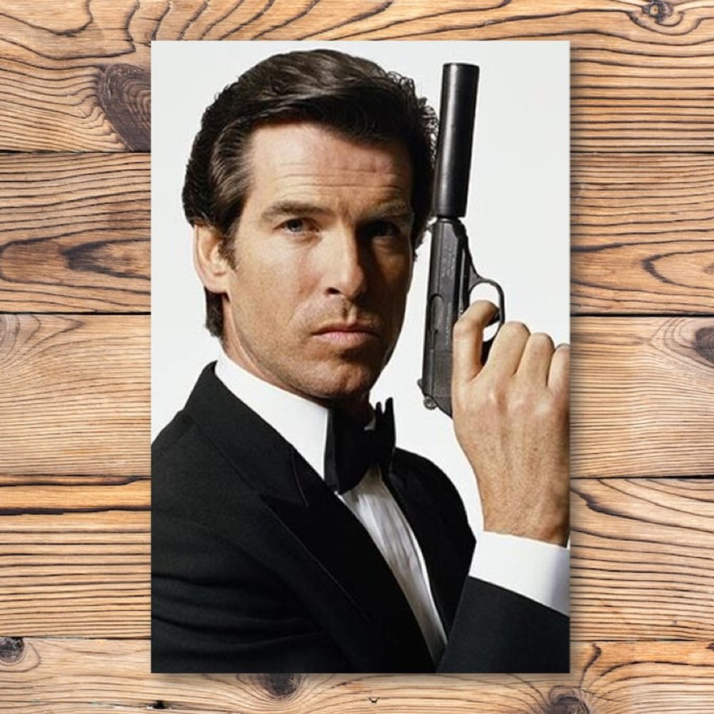 James Bond 007 Pierce Brosnan Refrigerator Locker Fridge Magnet